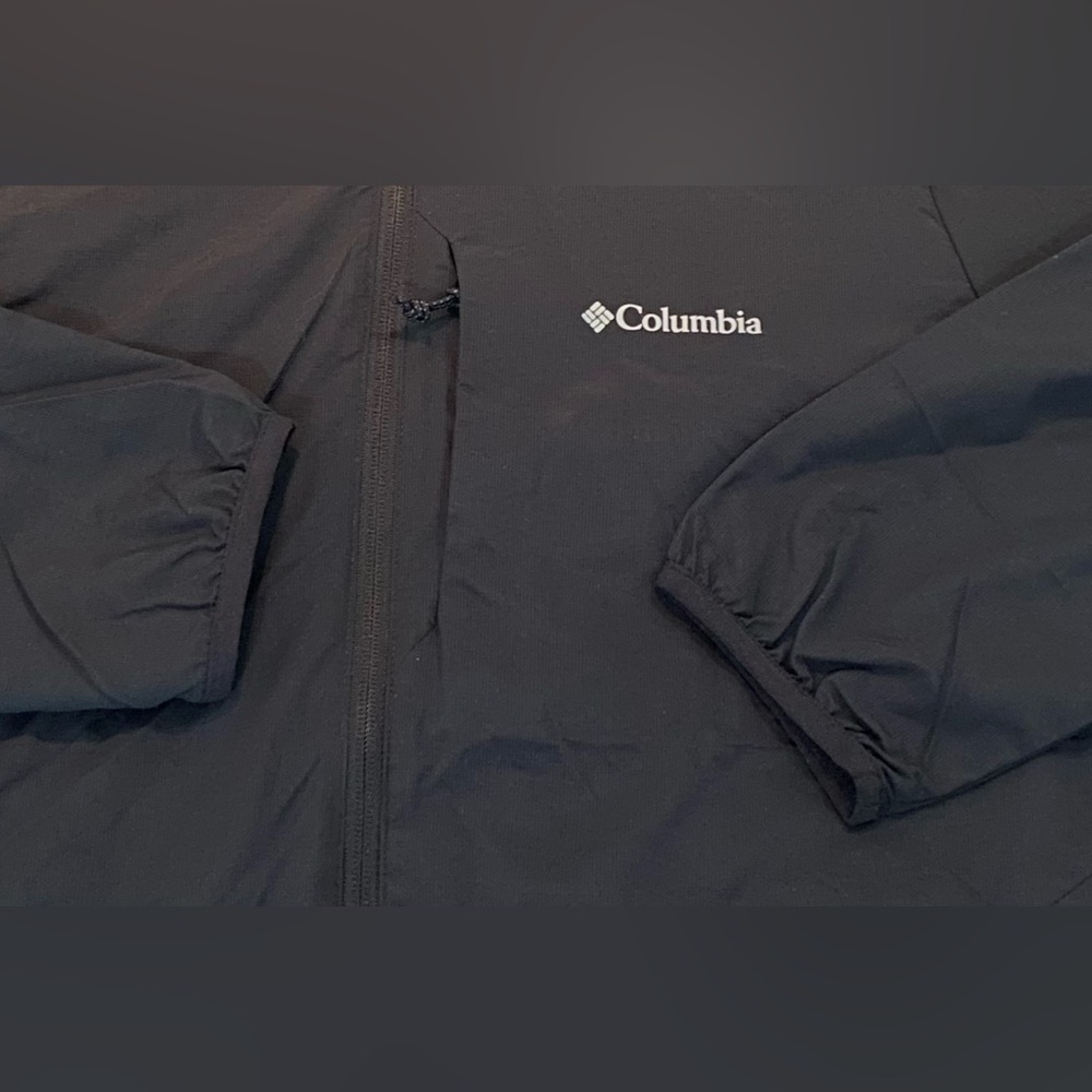 Columbia Black Windbreaker Jacket - Picture 6 of 11